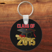 Klasse 2015 2.25" Basic Button-Schlüsselanhänger Schlüsselanhänger (Vorderseite)