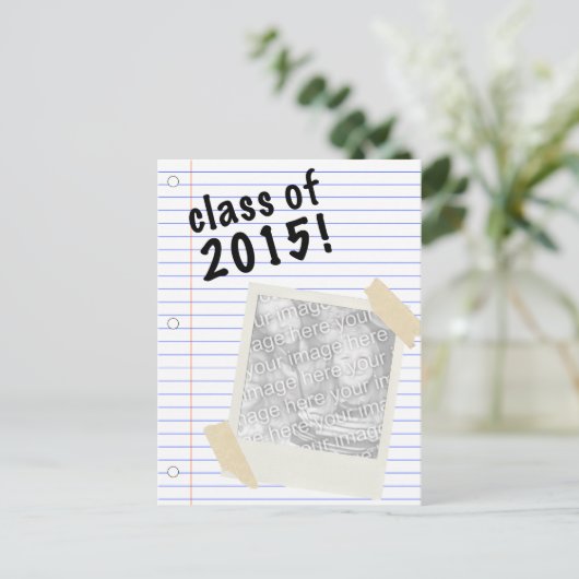 Klasse 2015 postkarte (Stehend Vorderseite)