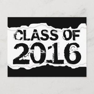 Klasse 2016 (Seitenreißen) Postkarte
