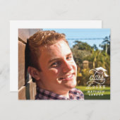 Klasse 2017 Abschluss Foto Danke Note Card Einladung (Vorne/Hinten)