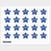 Klasse 2017 Blue Star Sticker von Janz (Blatt)