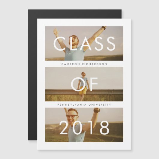 Klasse 2018 | 3 Foto Abschluss Ankündigung (Vorne/Hinten)