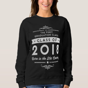 Klasse 2018 Millennial 21. Jahrhundert Abschluss Sweatshirt