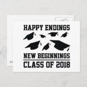 Klasse 2018 postkarte (Vorne/Hinten)