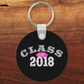 Klasse 2018 Rosa Schlüsselanhänger (Vorderseite)