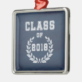 Klasse 2018 silbernes ornament (Links)