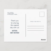 Klasse 2019 | Foto Abschluss Vielen Dank Postkarte (Rückseite)