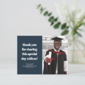 Klasse 2019 | Foto Abschluss Vielen Dank Postkarte (Stehend Vorderseite)