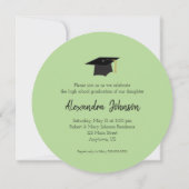 Klasse 2019, Foto Graduation Party, Round Einladung (Rückseite)