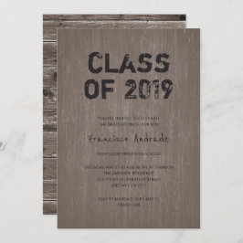 Klasse 2019 Graduation Party Typ Rustikale High Sc Einladung