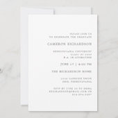 Klasse 2019 | Mint Three Foto Graduation Party Einladung (Rückseite)