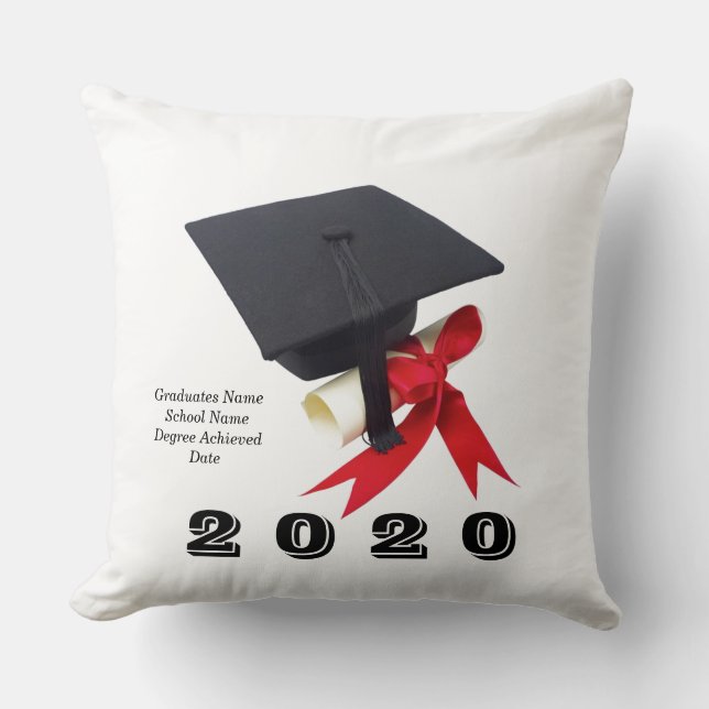 Klasse 2020 Abschluss Day by Janz 20x20 Kissen (Vorderseite)