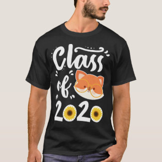 Klasse 2020 Abschluss Geschenk Niedlich Sonnenblum T-Shirt