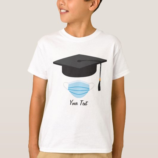 Klasse 2020 Abschluss - Graduierungskappe und Gesi T-Shirt (Vorderseite)