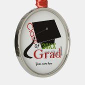 Klasse 2020 Grad Grad Grad Grad Silbernes Ornament (Rechts)