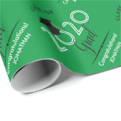 Klasse 2020 Grad | Grün Geschenkpapier (Rolleneckpunkt)