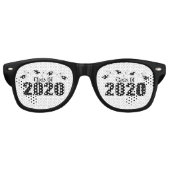 Klasse 2020 Karten und Diplome (schwarz) Partybrille (Vorderseite)