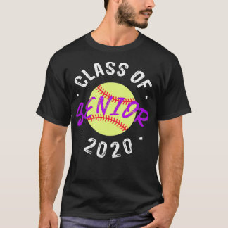 Klasse 2020 Senior Night Softball Abschluss Gif T-Shirt