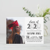 Klasse 2020 Toilettenpapier mit Foto Einladung (Stehend Vorderseite)