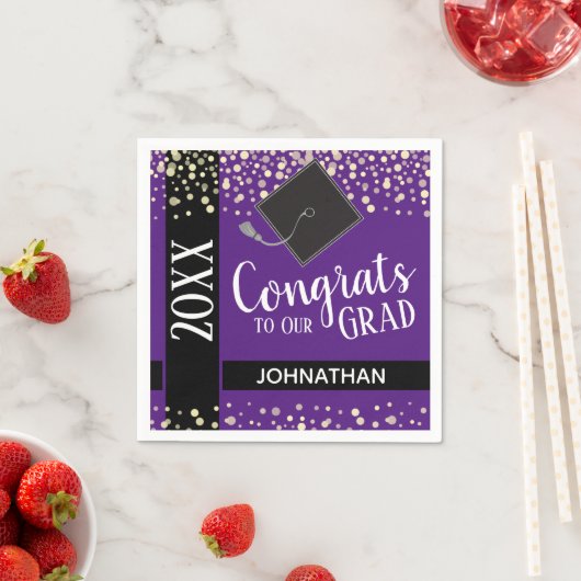 Klasse 2021 Absolventin Serviette (Beispiel)