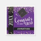 Klasse 2021 Absolventin Serviette (Vorderseite)