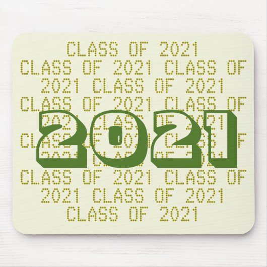 Klasse 2021 Beige Mousepad von Janz (Vorne)