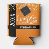 Klasse 2021 Graduationspartei Orange Dosenkühler (Vorderseite)