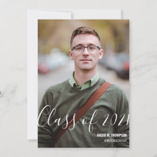 Klasse 2021 Name des Personalisierten Fotos für Ho Ankündigung