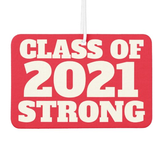 Klasse 2021 starker, roter Senior Autolufterfrischer (Vorderseite)