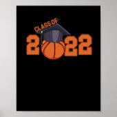 Klasse 2022 Abschluss Senior Basketball Player Poster (Vorne)