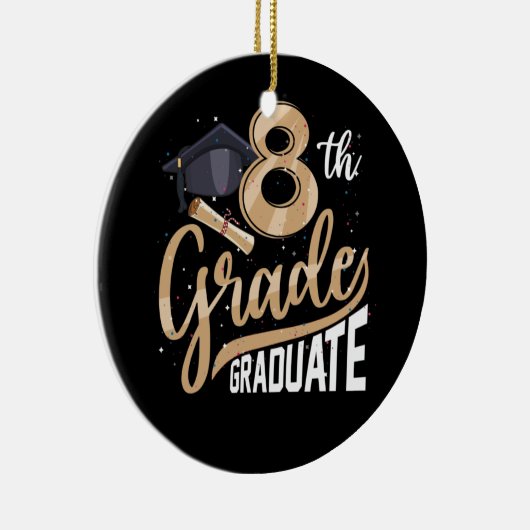 Klasse 2022 Abschluss Senior Keramik Ornament (Rechts)