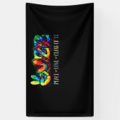 Klasse 2022 Gefärbte Krawatte Senior Abschluss Cla Banner (Vertikal)