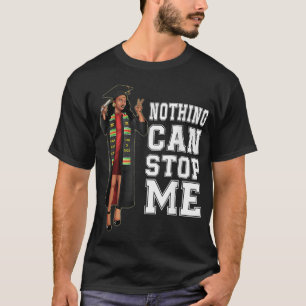 Klasse 2022 Senior Abschluss Stole Black Girl M T-Shirt