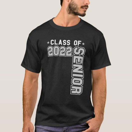 Klasse 2022 Senior Abschluss Uni Senior Hig T-Shirt (Vorderseite)