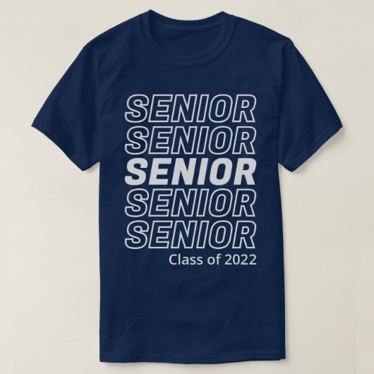 Klasse 2022 Senior Year V T-Shirt (Design vorne)