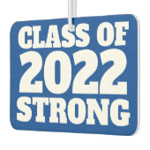 Klasse 2022 starkes Seniorenjahr blau Autolufterfrischer (Links)