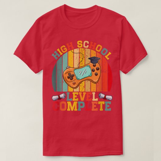 Klasse 2022 Videospiele High School Level Comple T-Shirt (Design vorne)