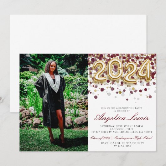 Klasse 20234 einladung (Vorne/Hinten)