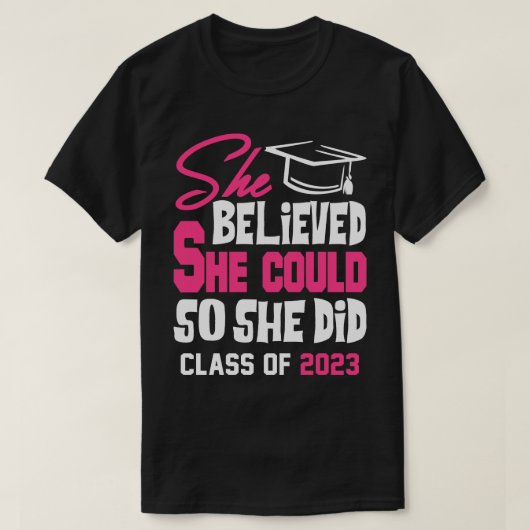 Klasse 2023: 2023 Absolvent 7 T-Shirt (Design vorne)