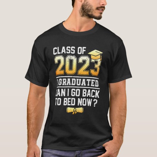 Klasse 2023 Abitur I Abitur kann ich zurückgehen T-Shirt (Vorderseite)