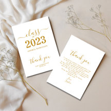 Klasse 2023 Abschluss Dankeschön Karte