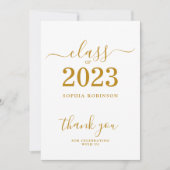 Klasse 2023 Abschluss Dankeschön Karte (Vorderseite)