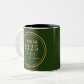 Klasse 2023 Abschluss Senior Monogram Tasse (Vorderseite Links)