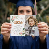 Klasse 2023 Ballon Letters Foto Abschluss Einladung