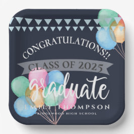 Klasse 2023 Celebration Ballon Graduation Party Pappteller