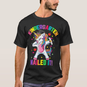 Klasse 2023 Dabbing Unicorn Girl Kindergarten Na T-Shirt