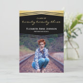 Klasse 2023 Deko Foto Abschluss Einladung (Stehend Vorderseite)