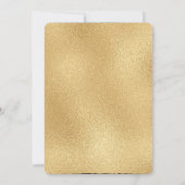 Klasse 2023 Elegant Black Gold Geometric Einladung (Rückseite)