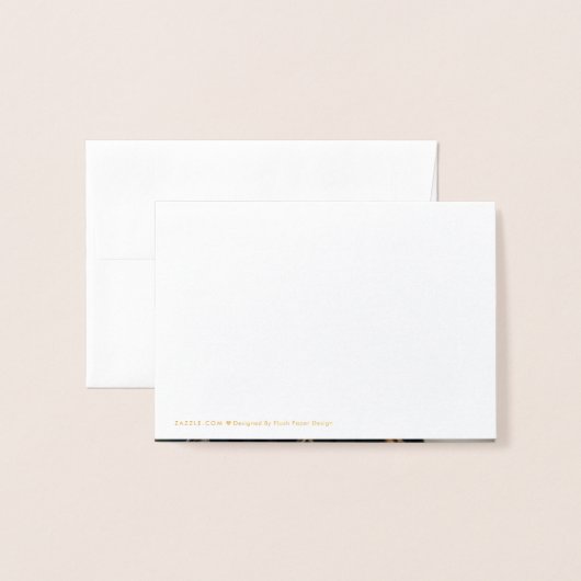 Klasse 2023 Eleganter Abschluss Danke Gold Folienkarte (Rückseite mit Umschlag)