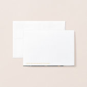 Klasse 2023 Eleganter Abschluss Danke Gold Folienkarte (Rückseite mit Umschlag)